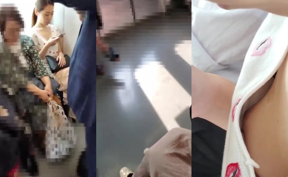 Ngintip Pentil Toket Penumpang KRL Cantik Diam-Diam